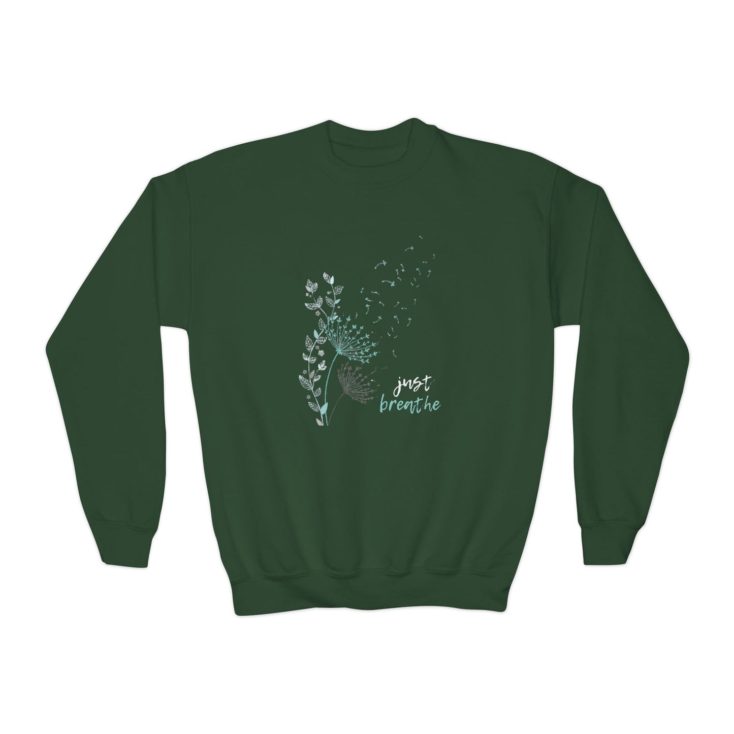Just Breathe (Youth Crewneck Sweatshirt)