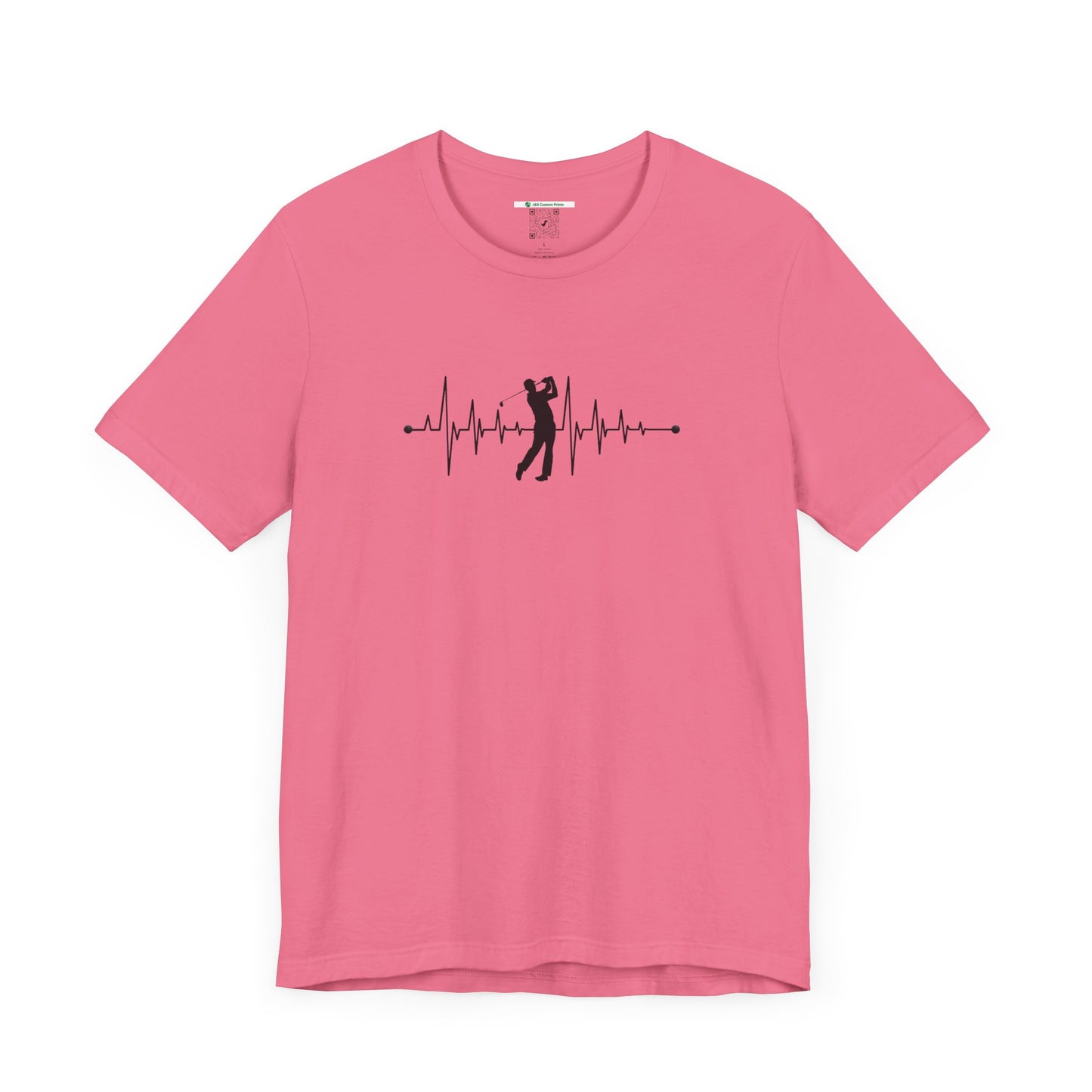 Golf Heartbeat (Adult Unisex Tee)