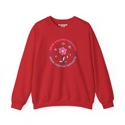Grow Positive Thoughts Crewneck Sweatshirt - Unisex Heavy Blend