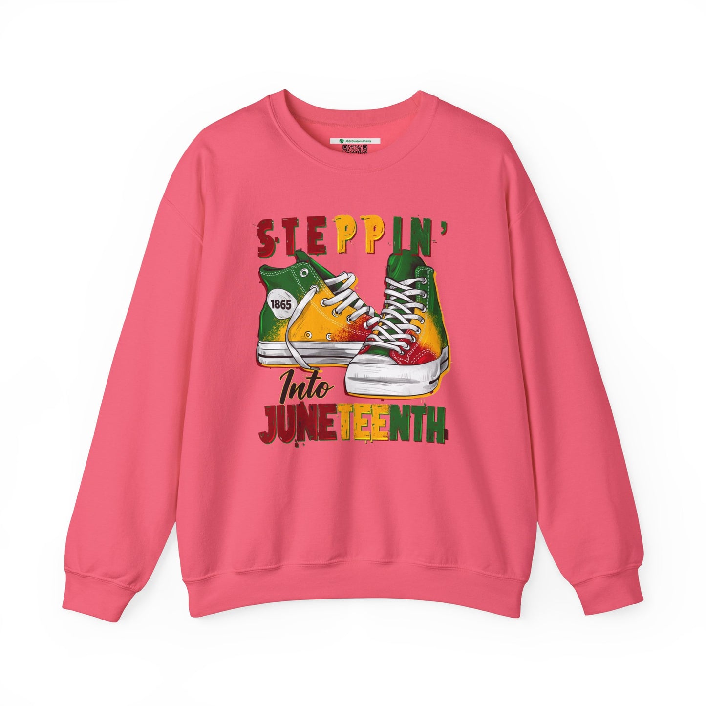 Steppin' Into Juneteenth (Adult Unisex Crewneck Sweatshirt)