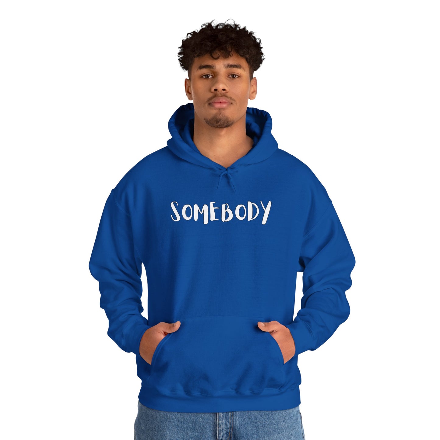 Matching Couple's Set -- "Somebody" (Adult Unisex Hooded Sweatshirt)