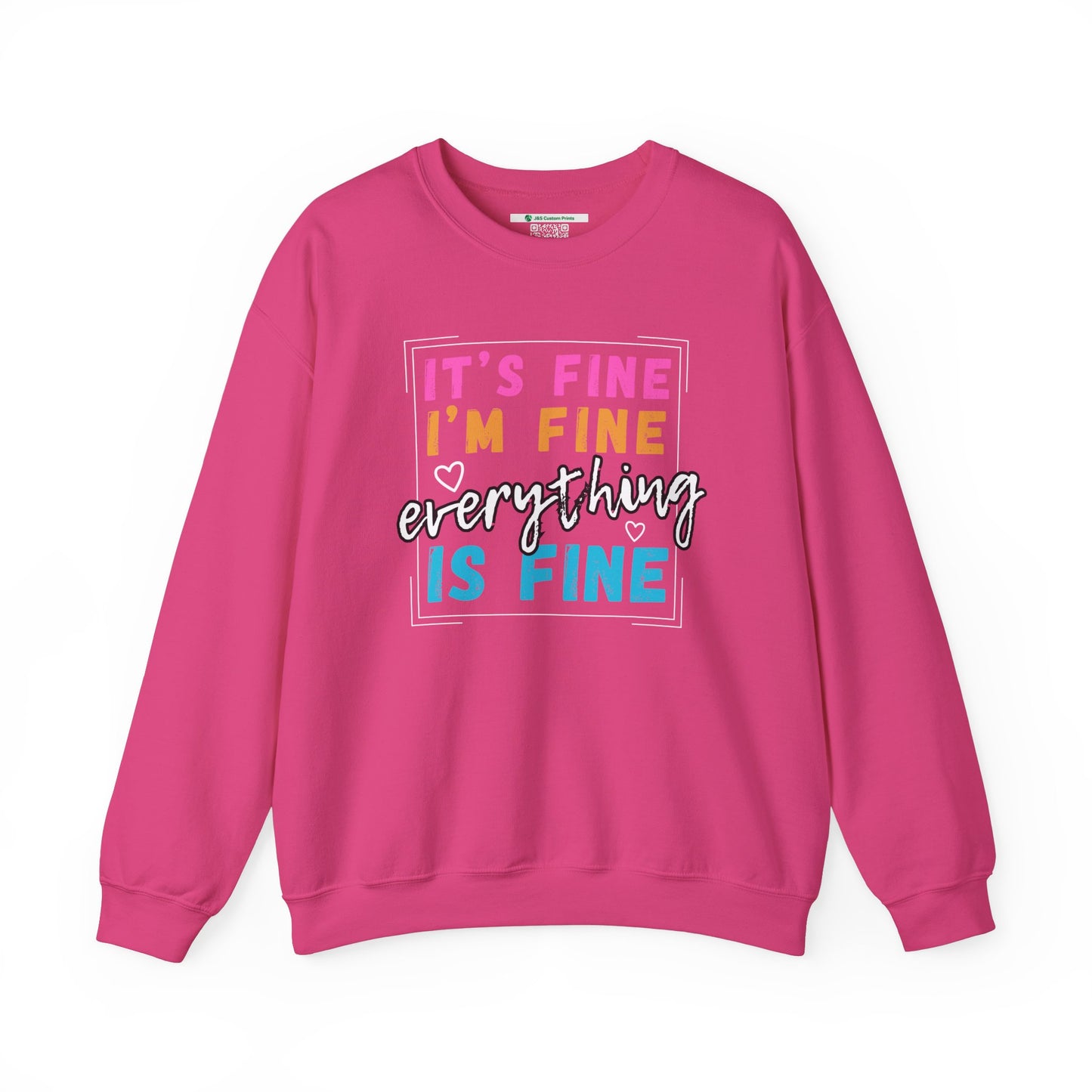 Everything Is Fine (Adult Unisex Crewneck Sweatshirt)