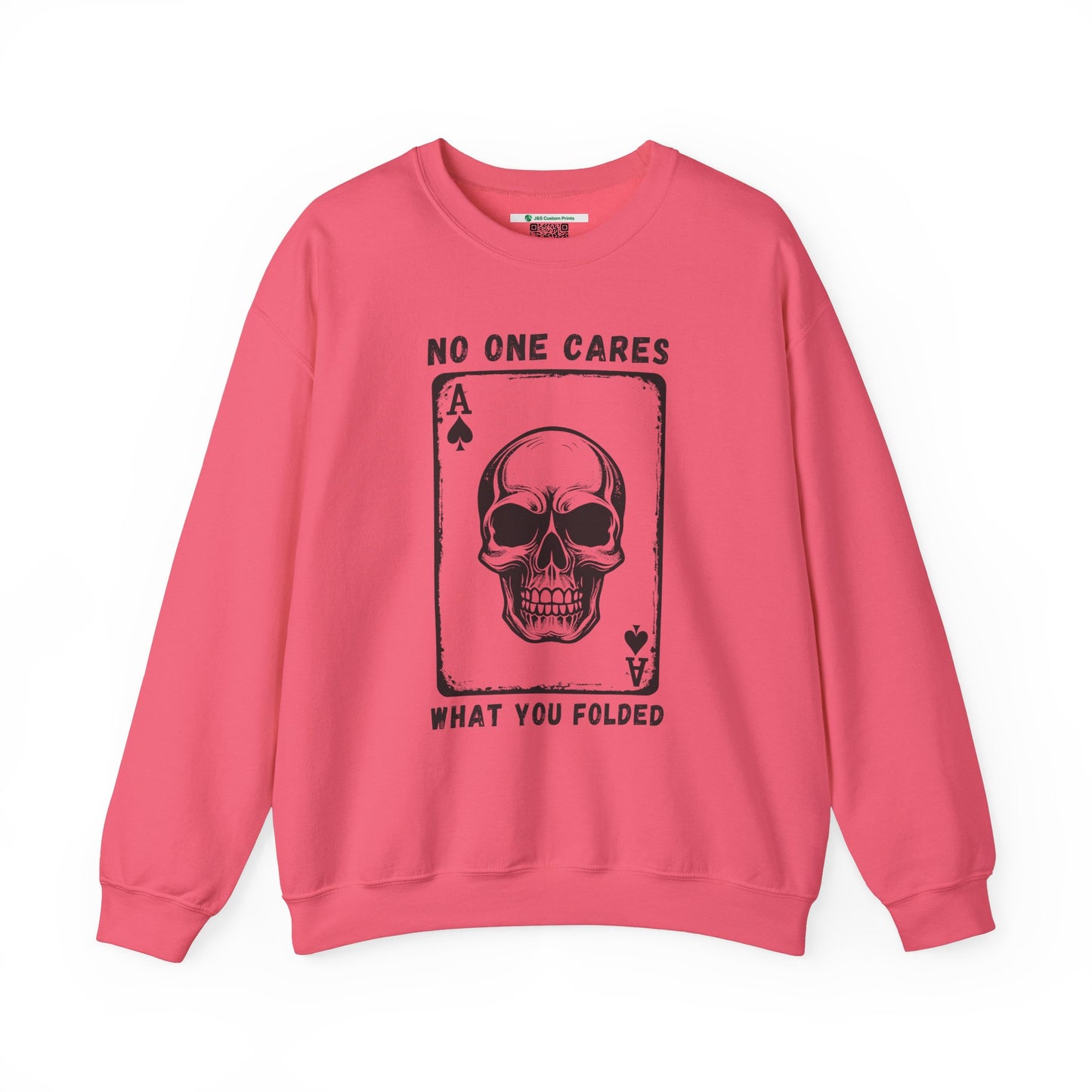 No One Cares What You Folded (Adult Unisex Crewneck Sweatshirt)