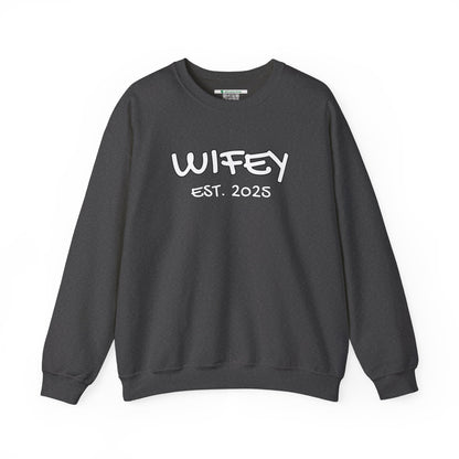 Matching Marriage Set -- "Wifey" (Adult Unisex Crewneck Sweatshirt)