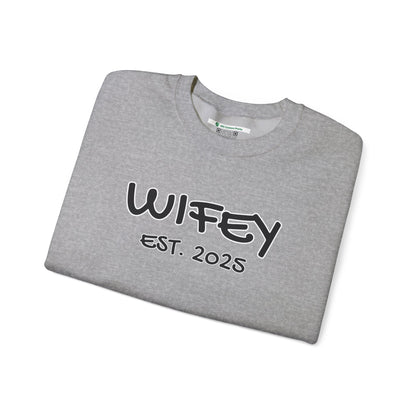 Matching Marriage Set -- "Wifey" (Adult Unisex Crewneck Sweatshirt)