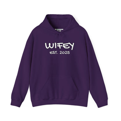 Matching Marriage Set -- "Wifey" (Adult Unisex Hooded Sweatshirt)