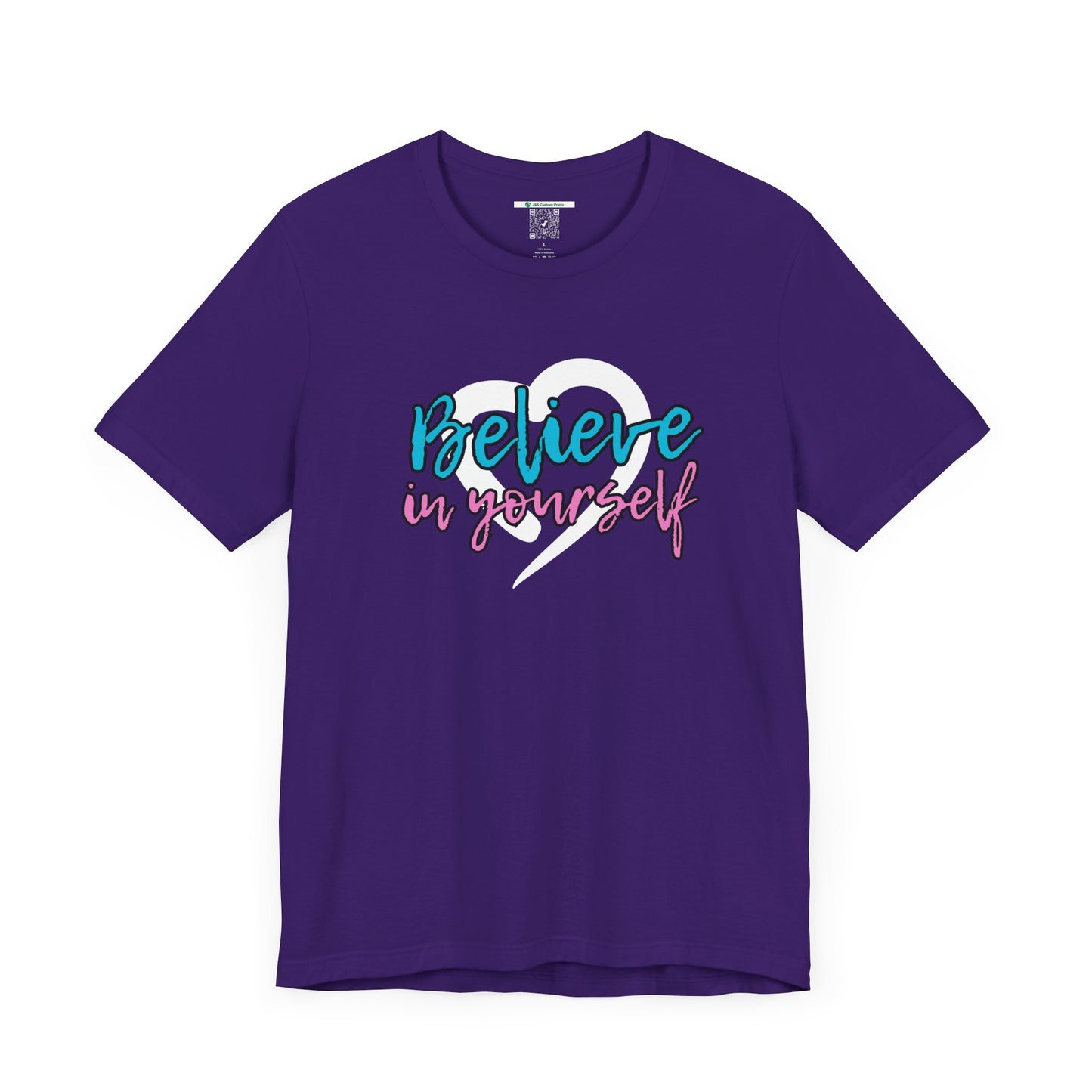 Believe In Yourself -- Pink/Blue (Adult Unisex Tee)