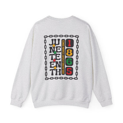 Juneteenth -- Breaking Every Chain (Adult Unisex Crewneck Sweatshirt)