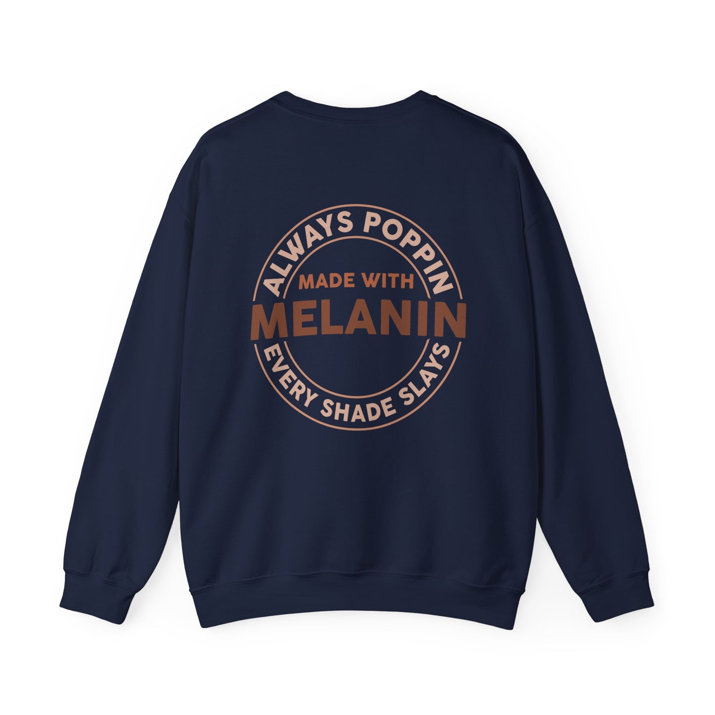 Made With Melanin (Adult Unisex Crewneck Sweatshirt)