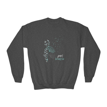 Just Breathe (Youth Crewneck Sweatshirt)
