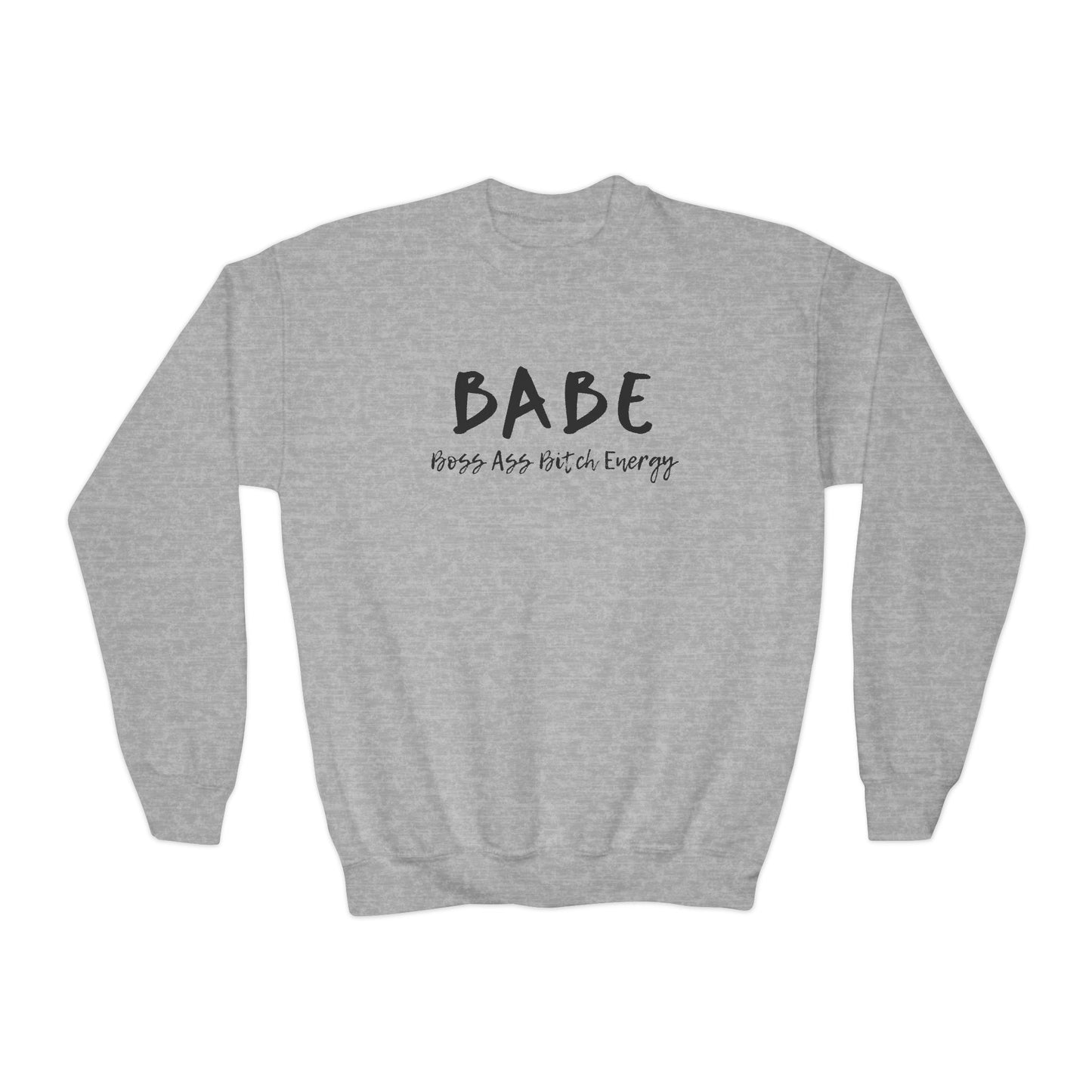 BABE (Youth Unisex Crewneck Sweatshirt)