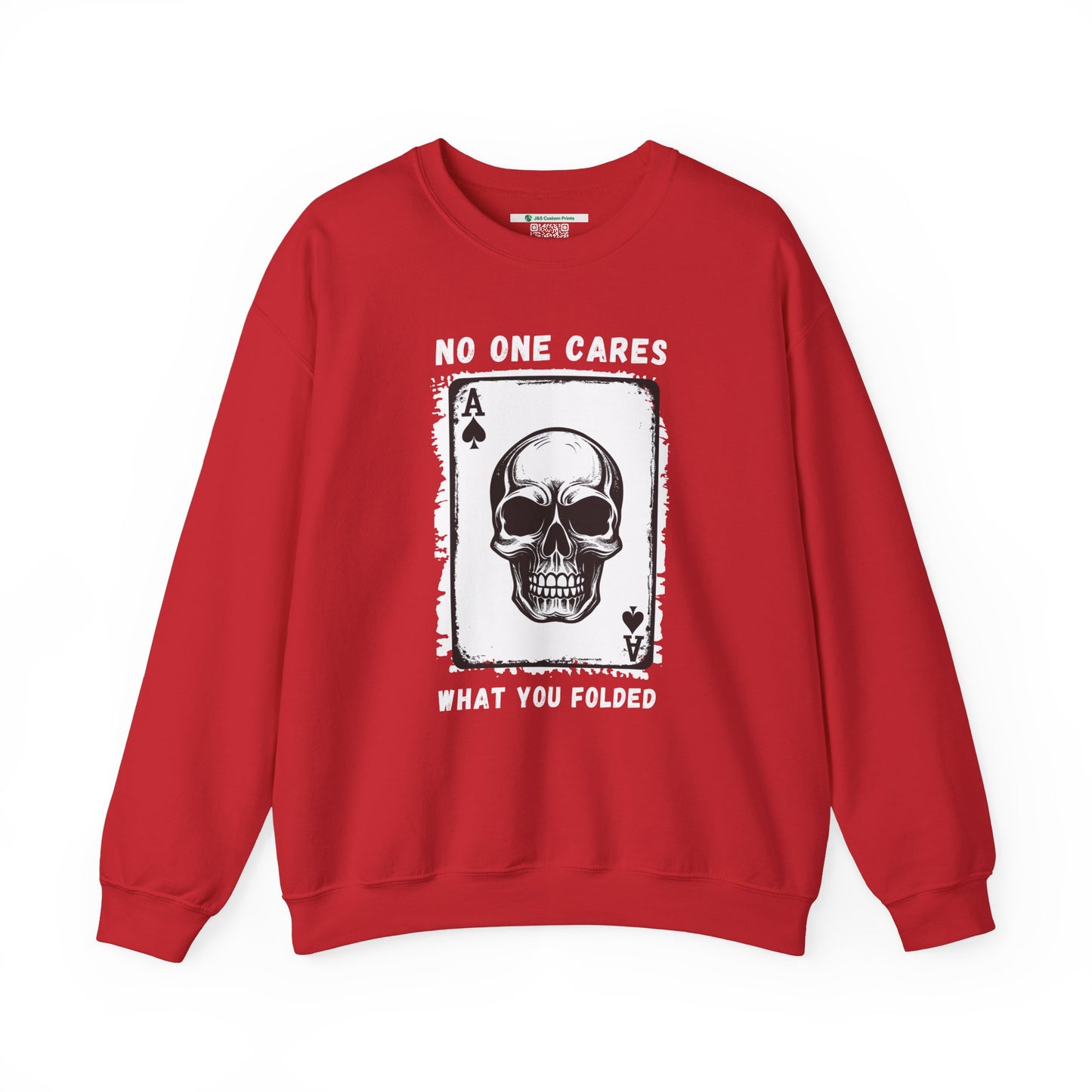 No One Cares What You Folded (Adult Unisex Crewneck Sweatshirt)