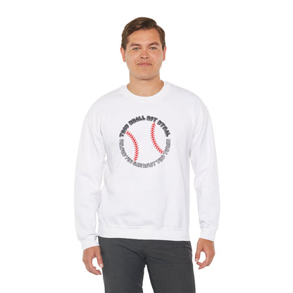 Thou Shall Not Steal Baseball (Adult Unisex Crewneck Sweatshirt)