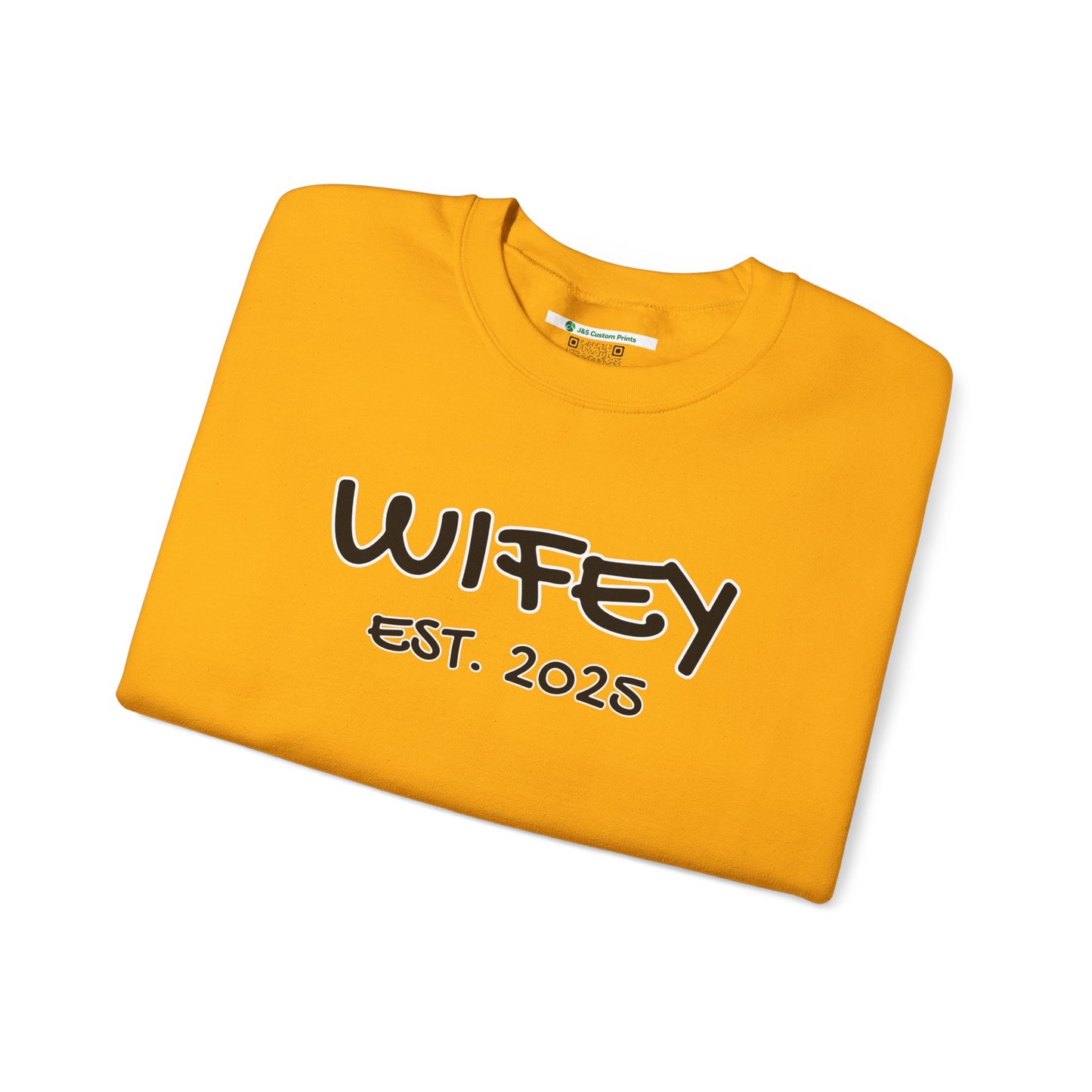 Matching Marriage Set -- "Wifey" (Adult Unisex Crewneck Sweatshirt)