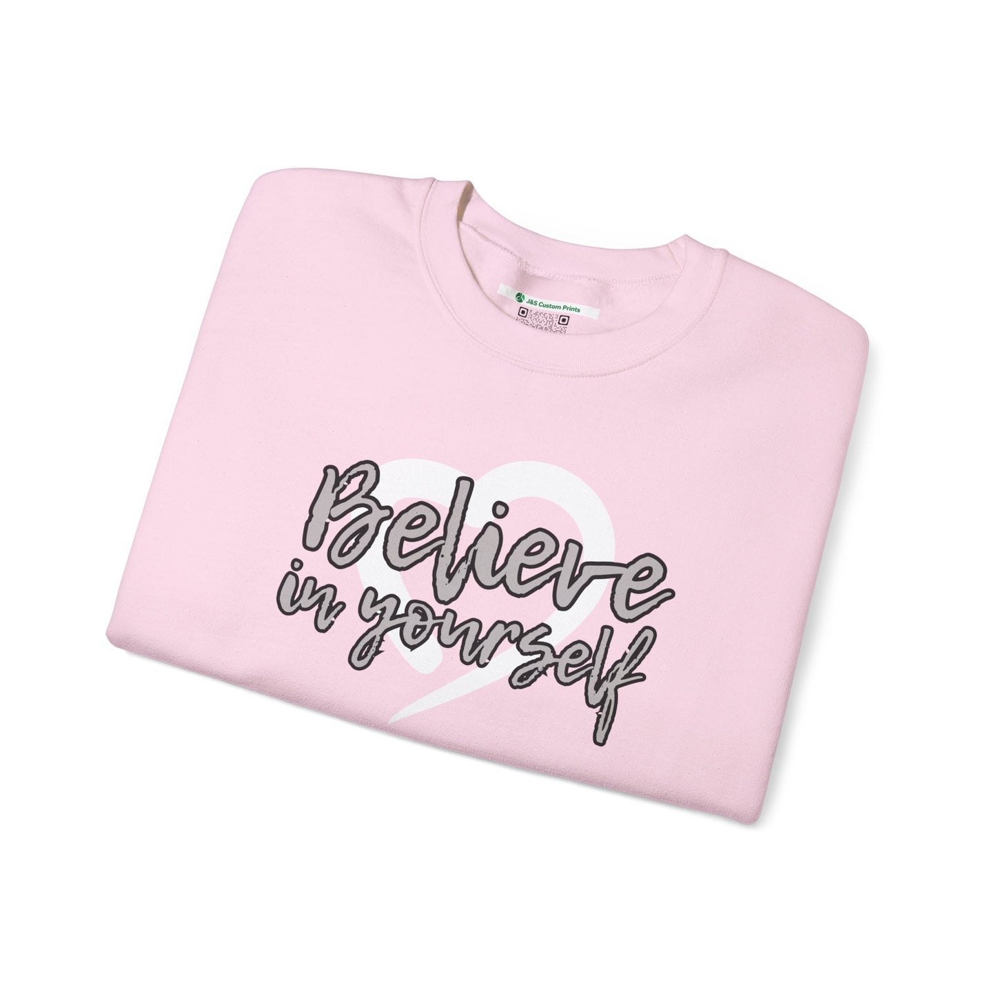 Believe In Yourself -- Gray (Adult Unisex Crewneck Sweatshirt)