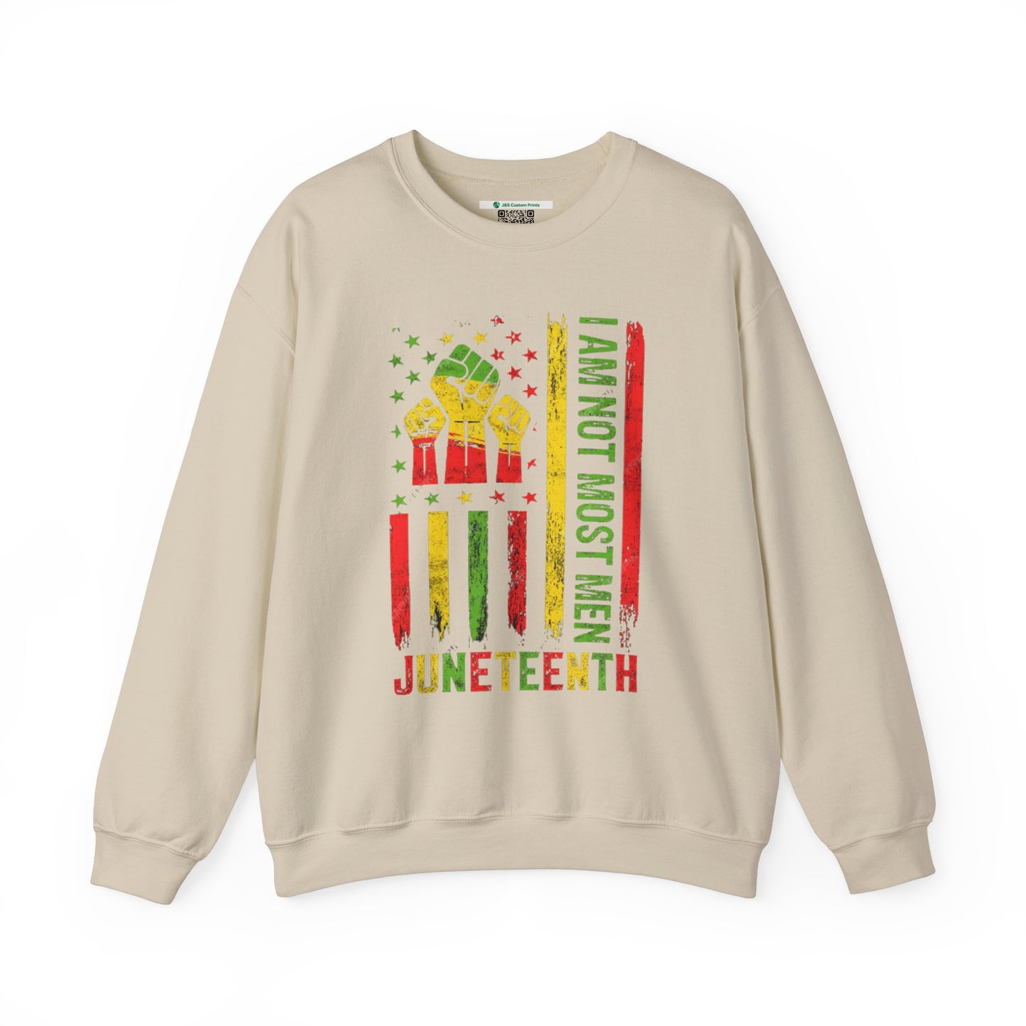 Juneteenth -- Not Most Men (Adult Unisex Crewneck Sweatshirt)