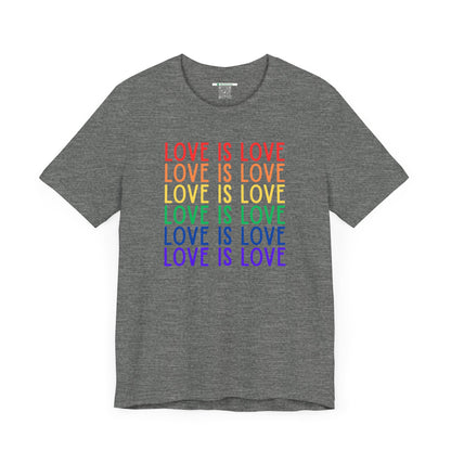 LGBTQ+ "Love Is Love" (Adult Unisex Tee)
