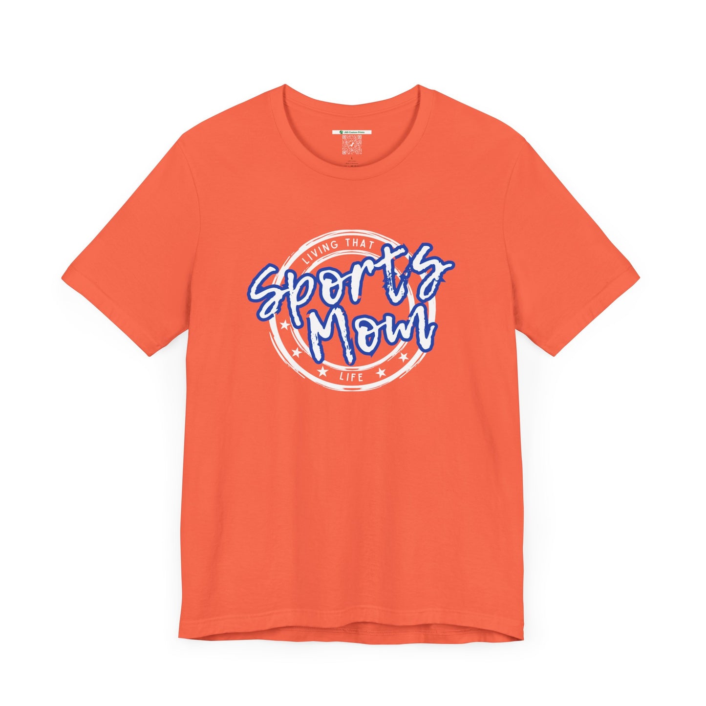 Sports Mom -- Blue Font (Adult Unisex Tee)