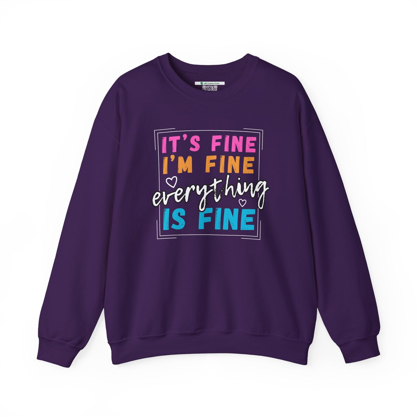 Everything Is Fine (Adult Unisex Crewneck Sweatshirt)