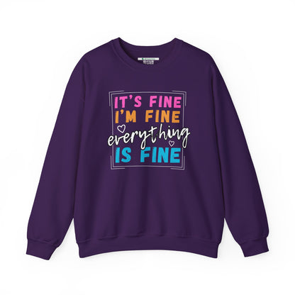 Everything Is Fine (Adult Unisex Crewneck Sweatshirt)