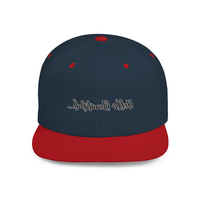 Mirror Message -- Hello Beautiful (Embroidered Flat-Bill, Cotton, Snapback Hat)