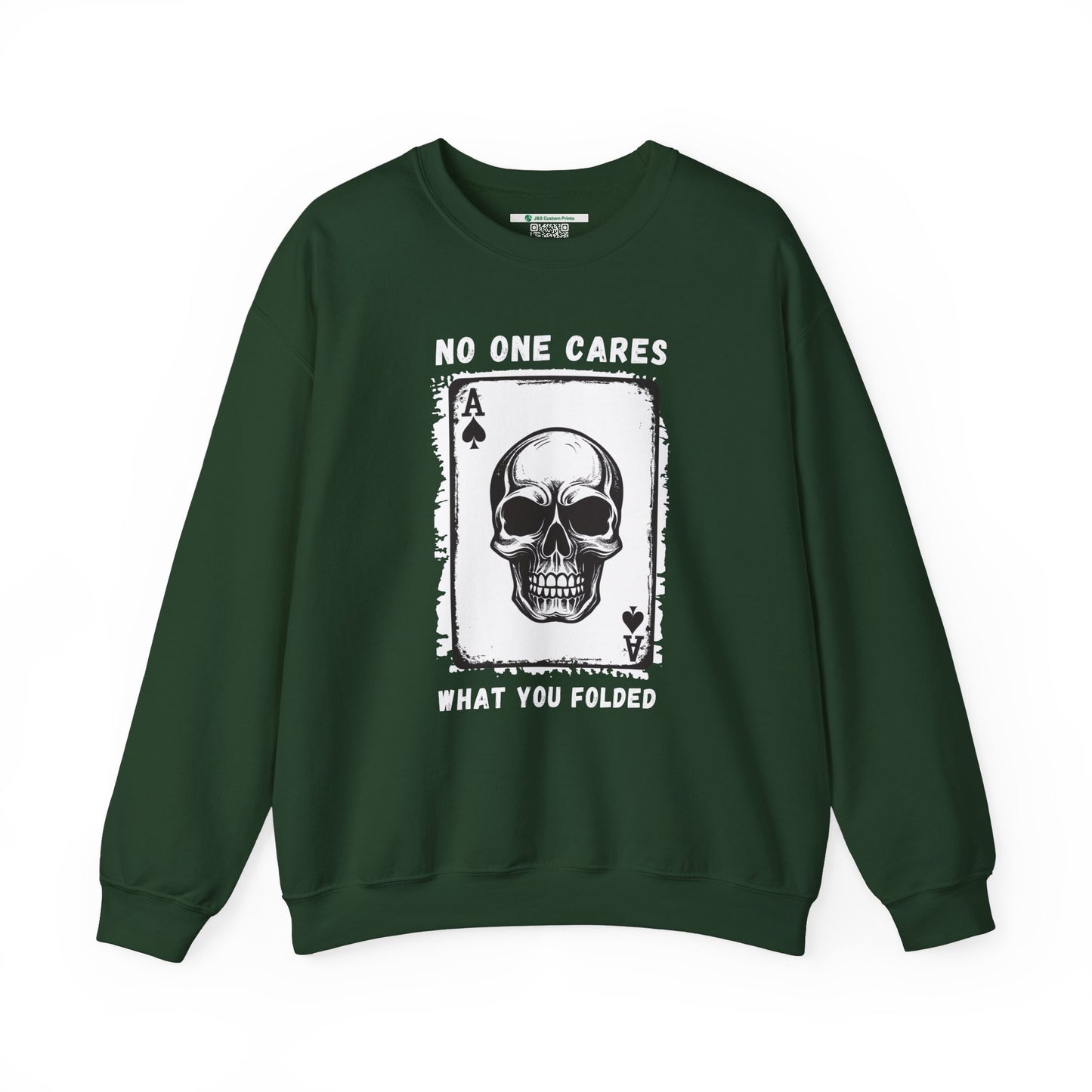 No One Cares What You Folded (Adult Unisex Crewneck Sweatshirt)
