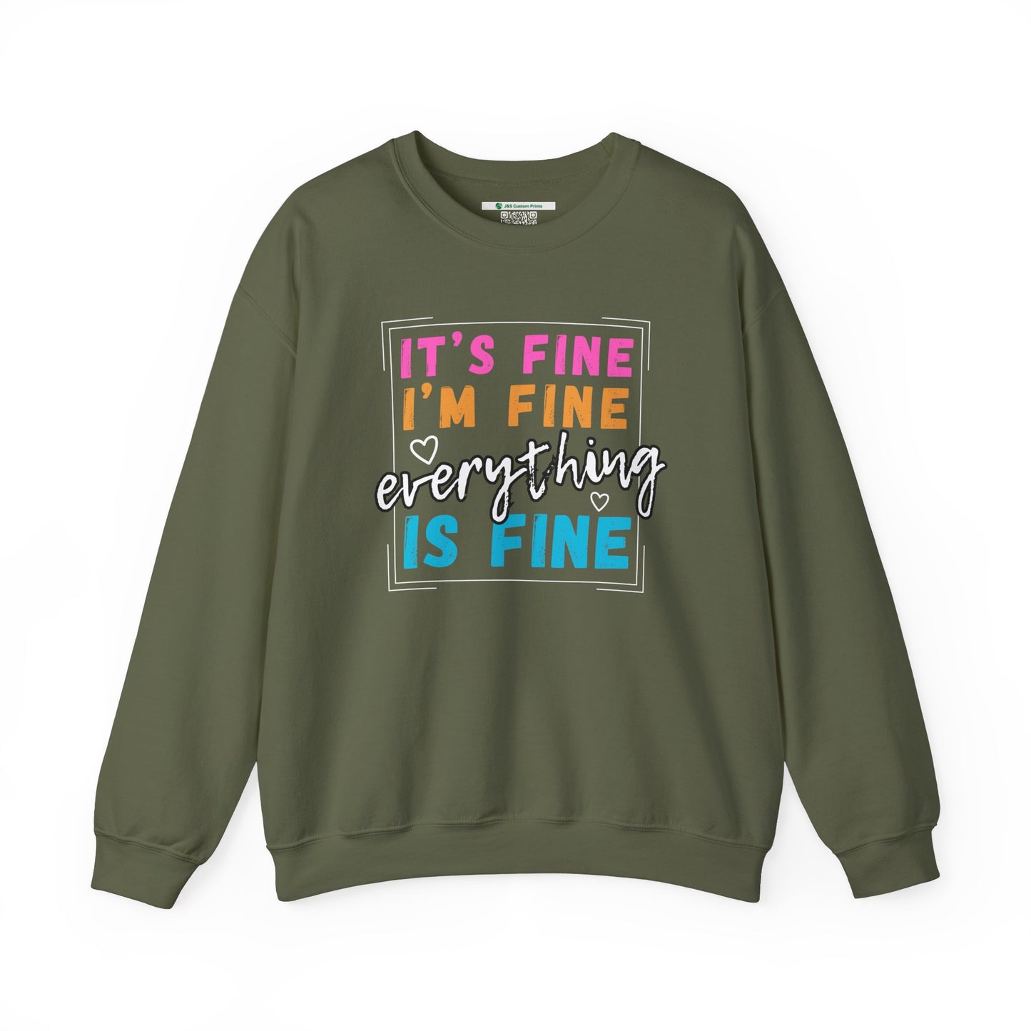 Everything Is Fine (Adult Unisex Crewneck Sweatshirt)