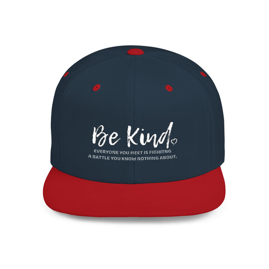 Be Kind (Embroidered Flat-Bill, Cotton, Snapback Hat)