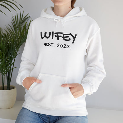 Matching Marriage Set -- "Wifey" (Adult Unisex Hooded Sweatshirt)