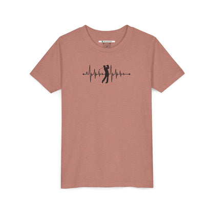 Golf Heartbeat (Youth Unisex Tee)