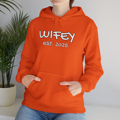 Matching Marriage Set -- "Wifey" (Adult Unisex Hooded Sweatshirt)