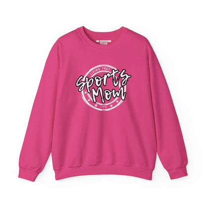 Sports Mom -- Black Font (Adult Unisex Crewneck Sweatshirt)