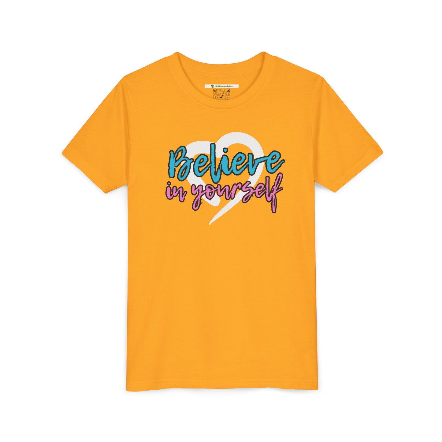 Believe In Yourself -- Blue/Pink (Youth Unisex Tee)
