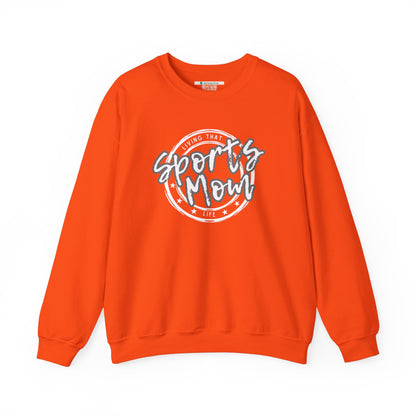 Sports Mom -- Gray Font (Adult Unisex Crewneck Sweatshirt)