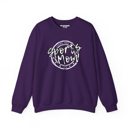 Sports Mom -- Black Font (Adult Unisex Crewneck Sweatshirt)