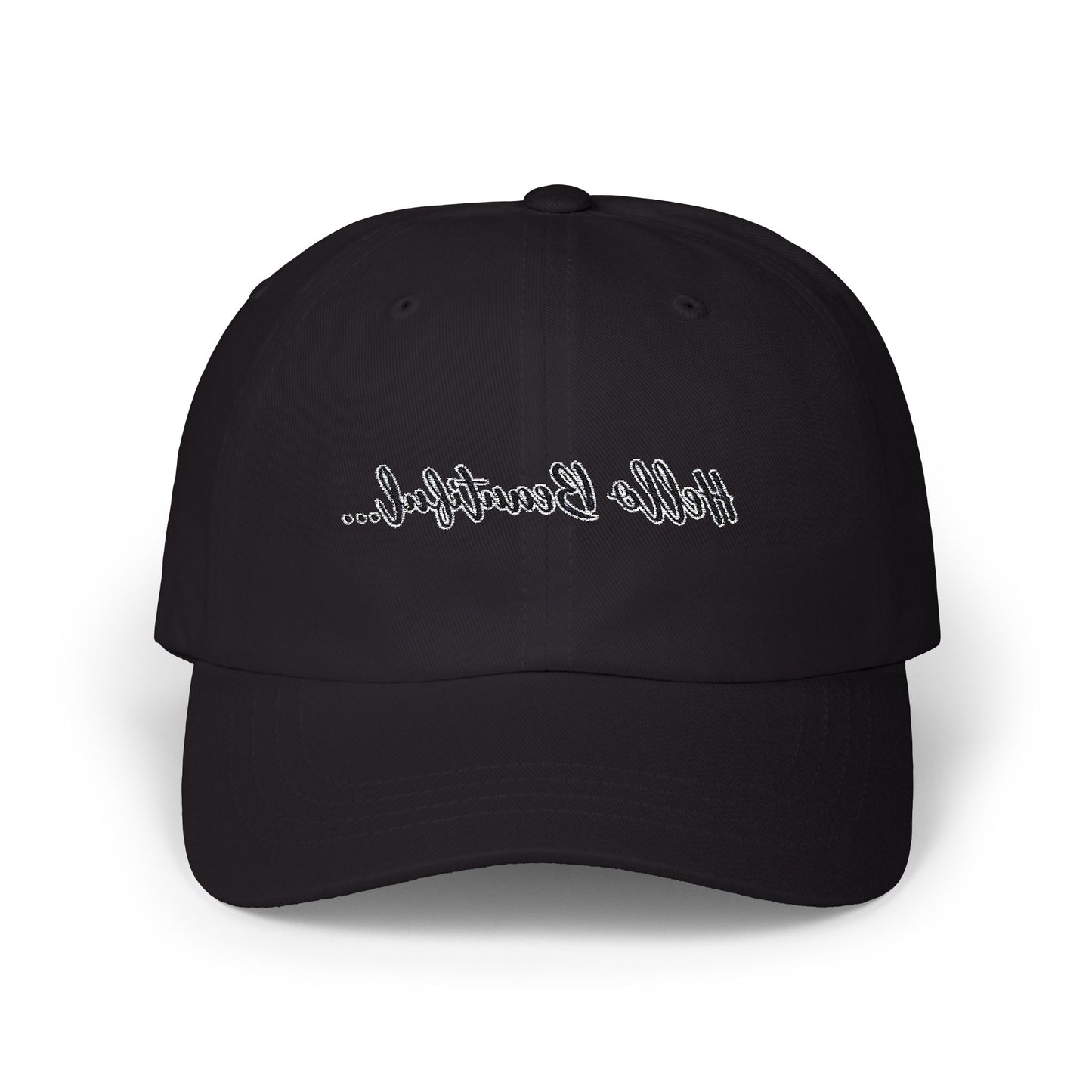 Mirror Message -- Hello Beautiful (Embroidered Dad Cap)
