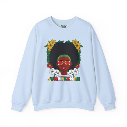 Juneteenth -- Afrocentric Design (Adult Unisex Crewneck Sweatshirt)