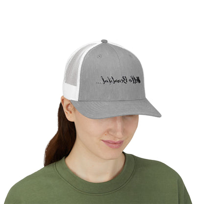 Mirror Message -- Hello Beautiful (Embroidered Snapback Trucker Hat)