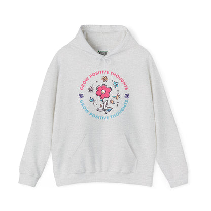 Grow Positive Thoughts (Adult Unisex Hooded Sweatshirt)