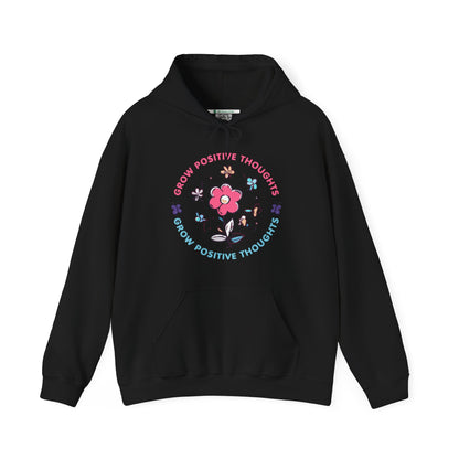 Grow Positive Thoughts (Adult Unisex Hooded Sweatshirt)