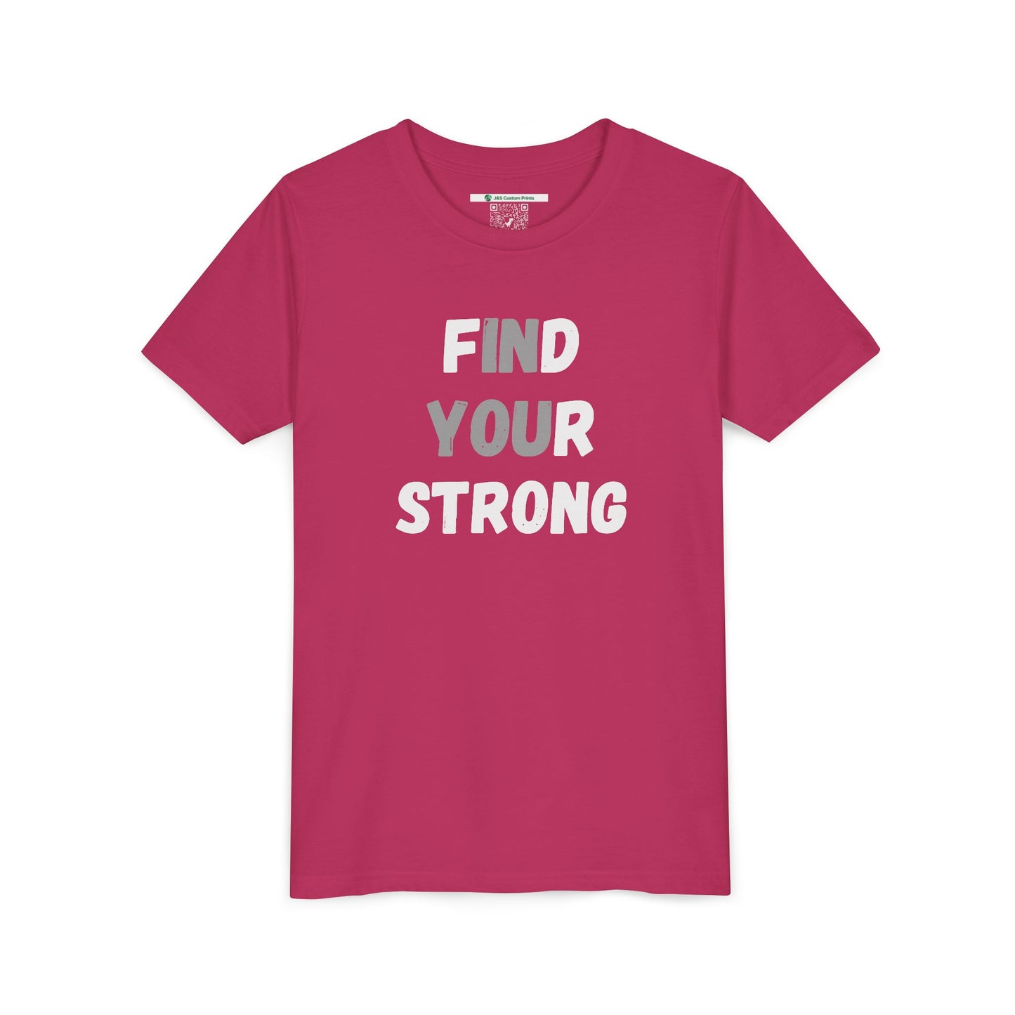 Find Your Strong -- Simple Design (Youth Unisex Tee)