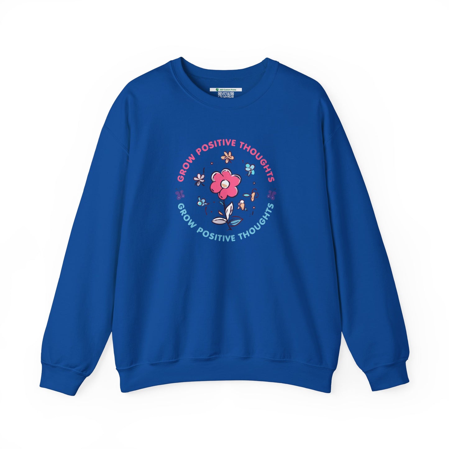 Grow Positive Thoughts Crewneck Sweatshirt - Unisex Heavy Blend