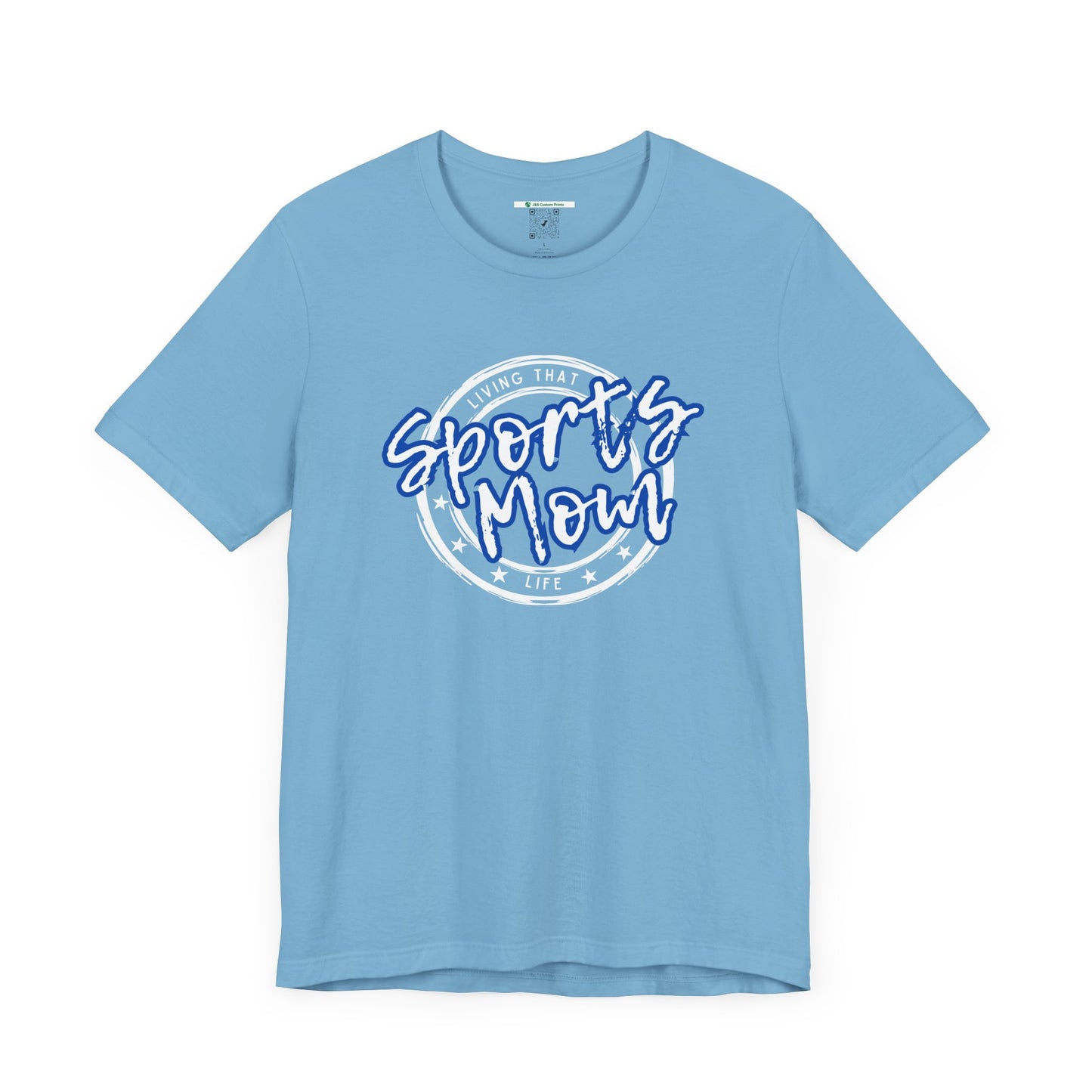 Sports Mom -- Blue Font (Adult Unisex Tee)