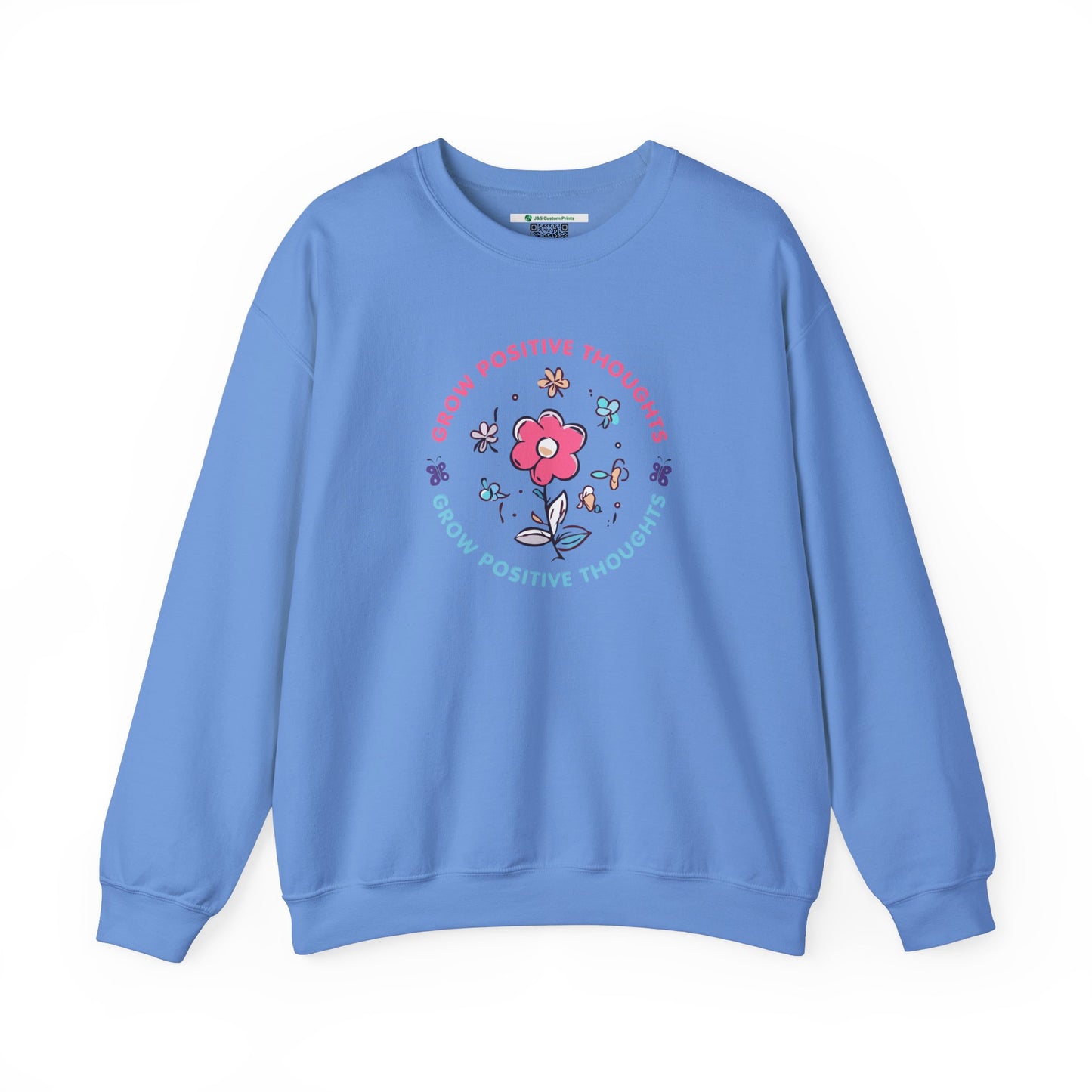 Grow Positive Thoughts Crewneck Sweatshirt - Unisex Heavy Blend