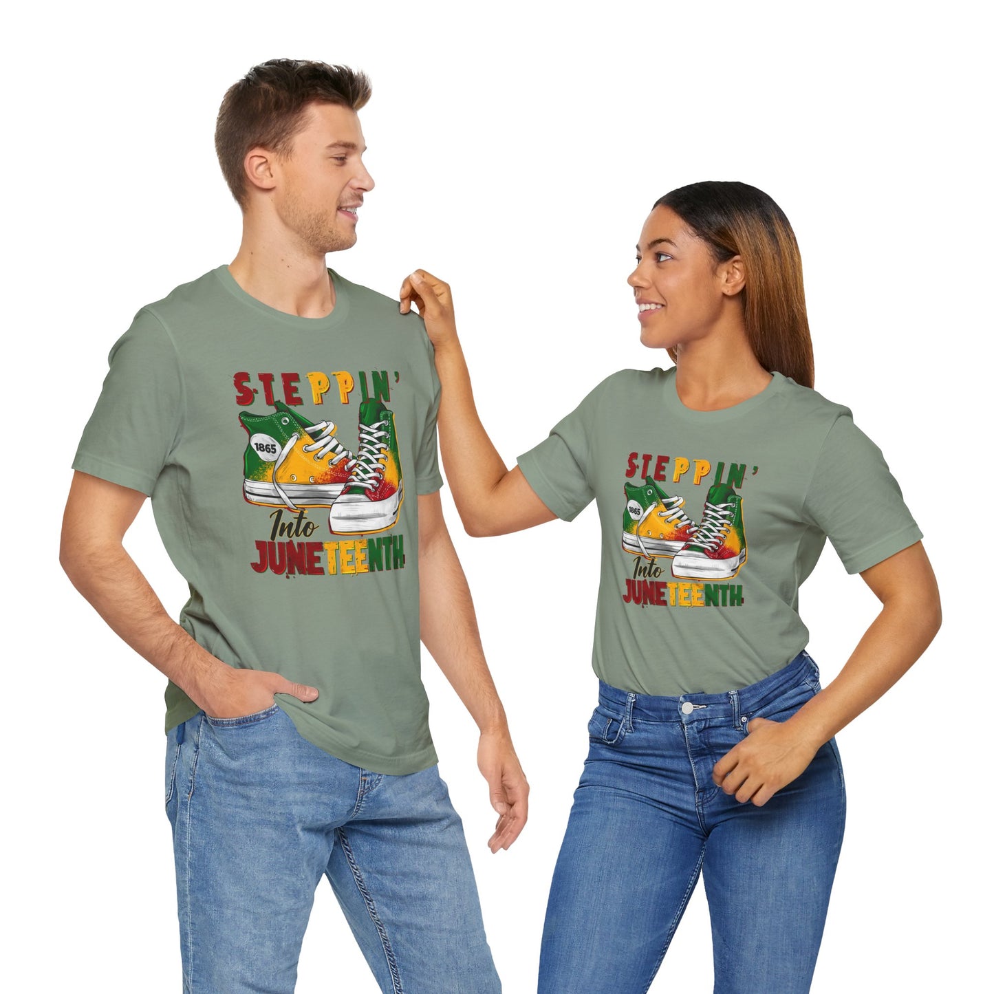 Steppin' Into Juneteenth (Adult Unisex Tee)