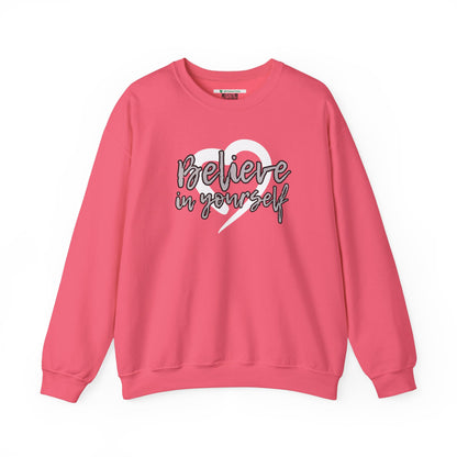 Believe In Yourself -- Gray (Adult Unisex Crewneck Sweatshirt)
