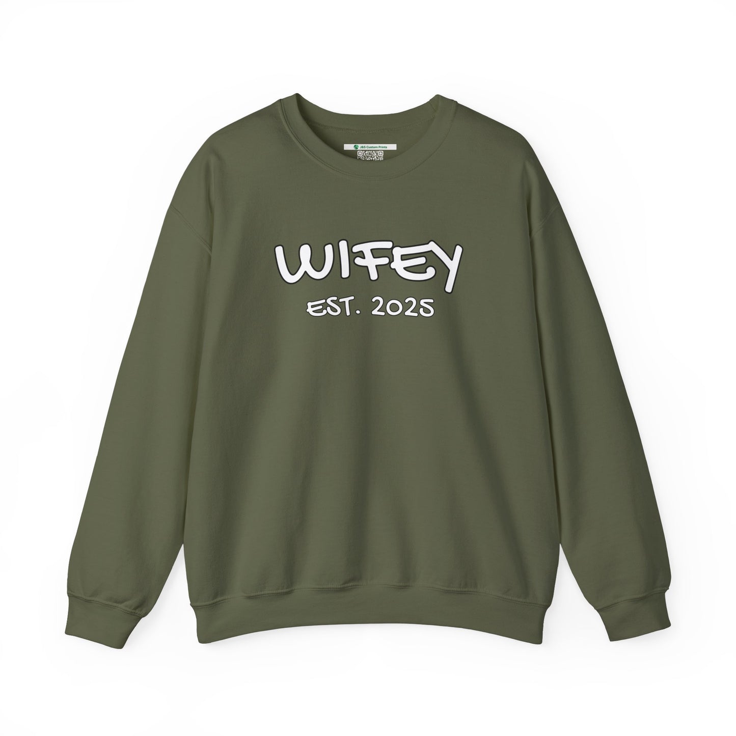 Matching Marriage Set -- "Wifey" (Adult Unisex Crewneck Sweatshirt)