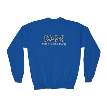 BABE (Youth Unisex Crewneck Sweatshirt)