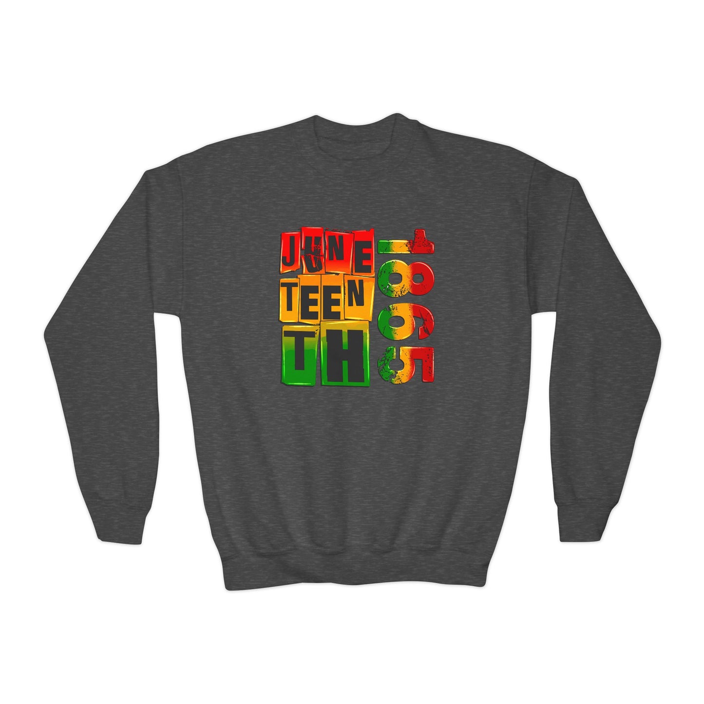 Juneteenth 1865 (Youth Unisex Crewneck Sweatshirt)