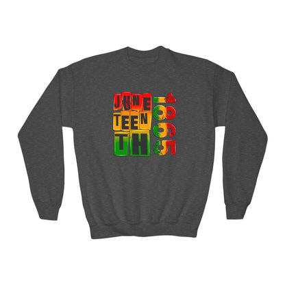 Juneteenth 1865 (Youth Unisex Crewneck Sweatshirt)